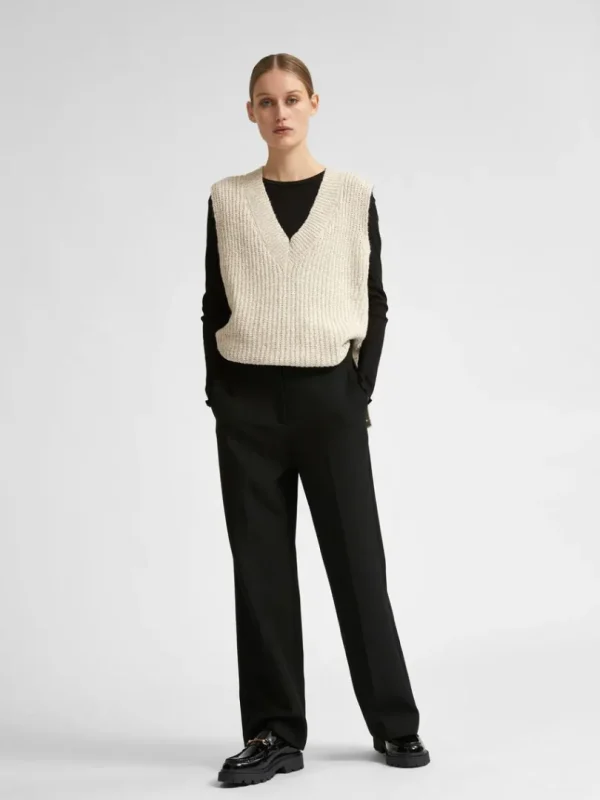 Bukser | Jakkesæt & Blazers>SELECTED VÆVET BUKSER Black