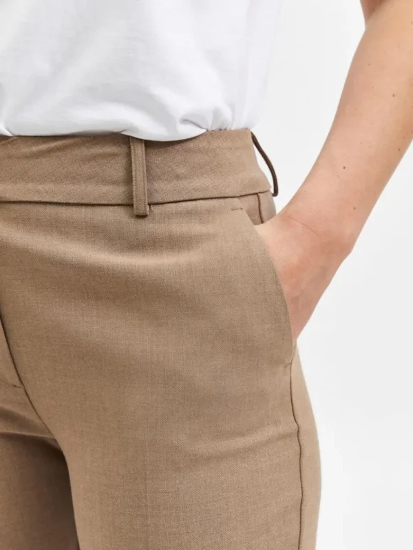 Bukser | Jakkesæt & Blazers>SELECTED VÆVET BUKSER Brown