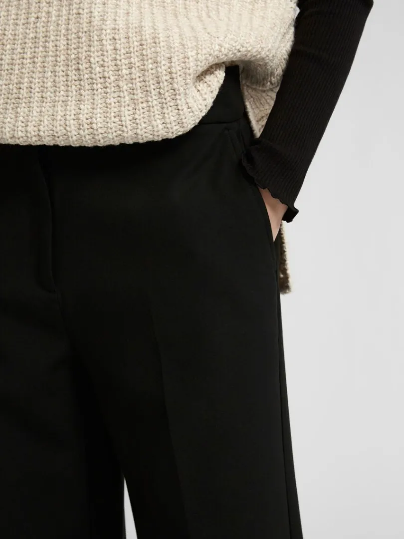 vvet_bukser_3.webp Bukser | Jakkesæt & Blazers>SELECTED VÆVET BUKSER Black