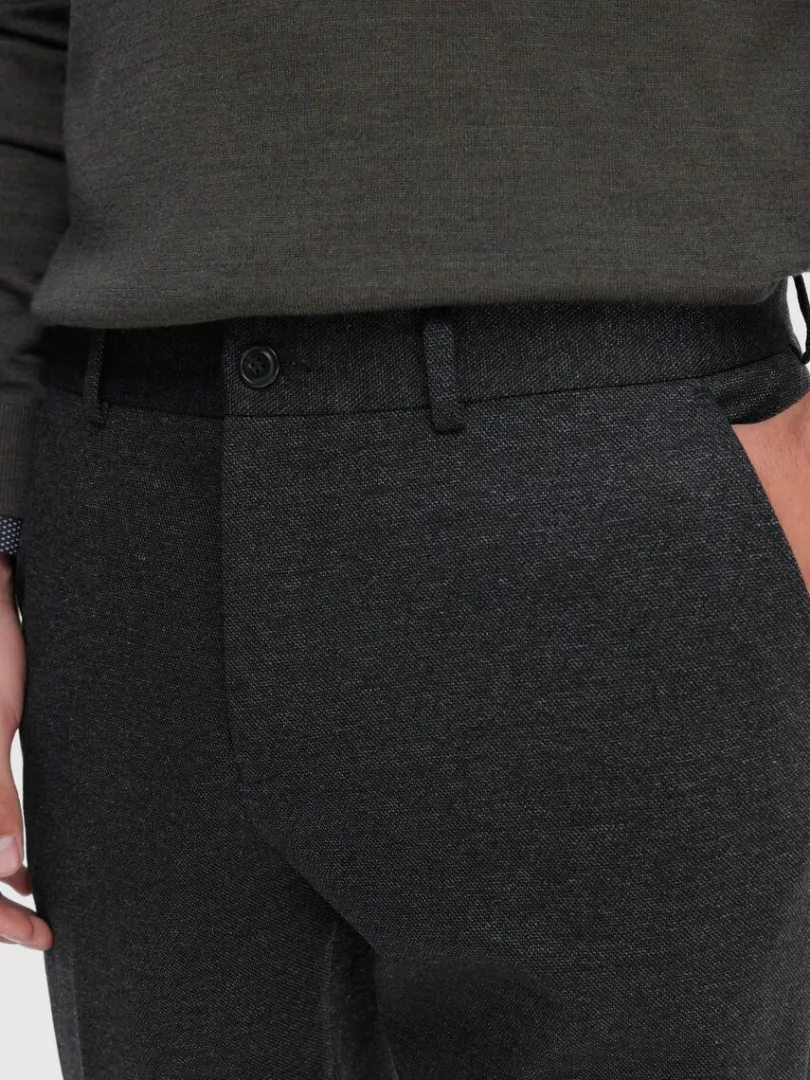 vvet_slim_fit_bukser_3.webp Bukser | Jakkesæt & Blazers>SELECTED VÆVET SLIM FIT BUKSER Grey