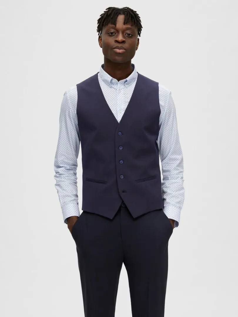 vvet_vest_0.webp Jakkesæt & Blazers>SELECTED VÆVET VEST Blue