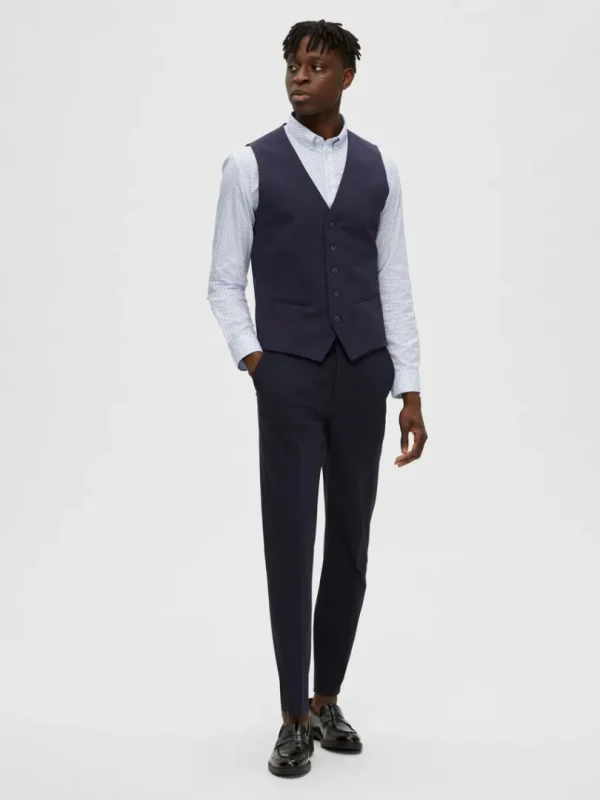 Jakkesæt & Blazers>SELECTED VÆVET VEST Blue