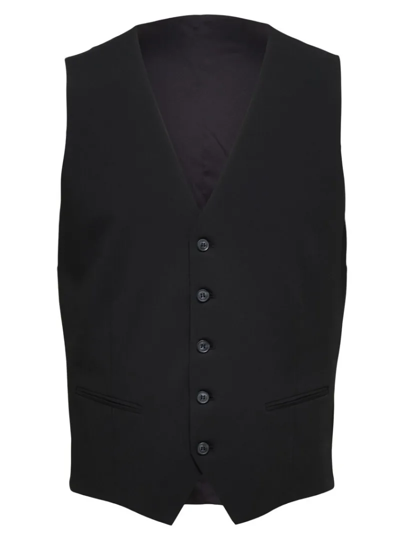 vvet_vest_3-2.webp Jakkesæt & Blazers>SELECTED VÆVET VEST Black