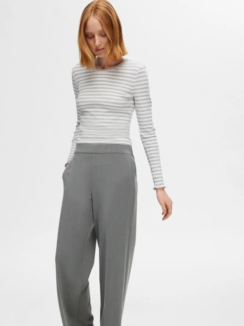 wide_fit_bukser_2-2.webp Bukser | Jakkesæt & Blazers>SELECTED WIDE FIT BUKSER Grey