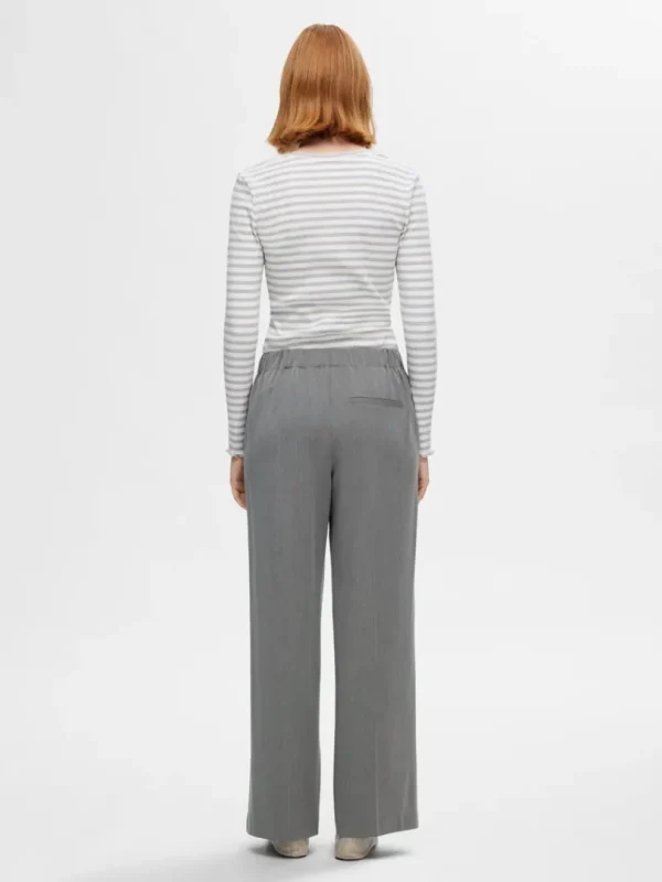 Bukser | Jakkesæt & Blazers>SELECTED WIDE FIT BUKSER Grey
