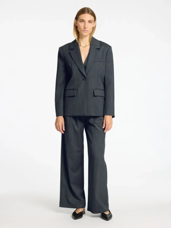 Jakkesæt & Blazers | Overtøj>SELECTED ASYMMETRISK OVERSIZED BLAZER Grey