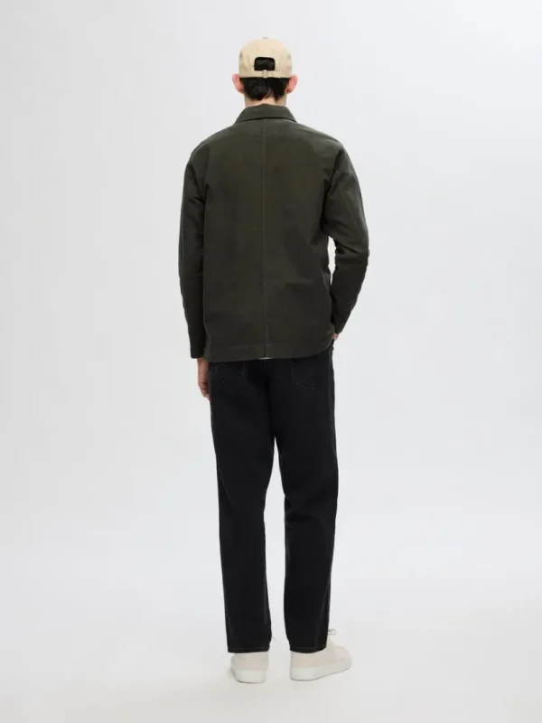 Overtøj | Skjorter>SELECTED 100% BOMULD OVERSHIRT Green
