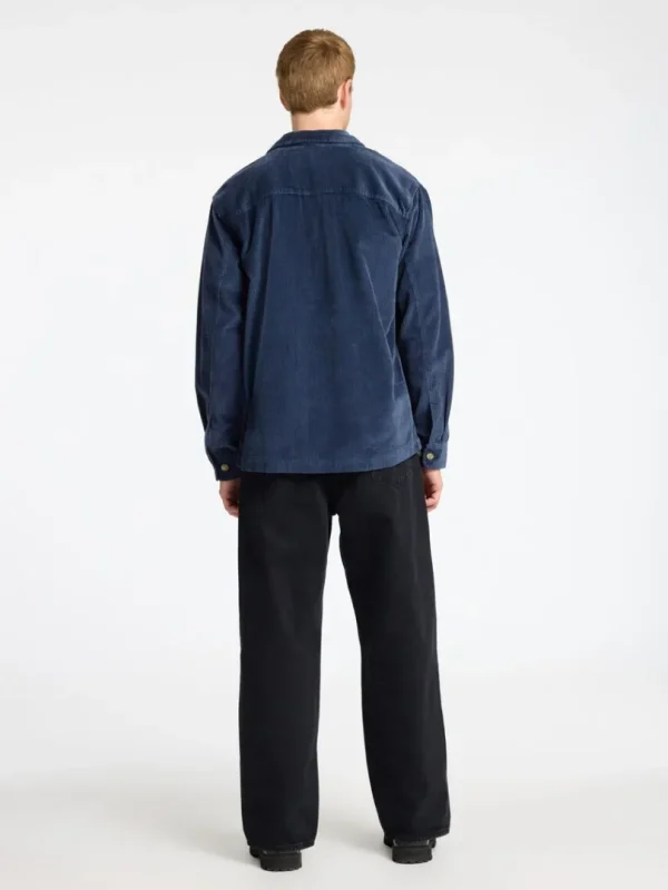 Overtøj | Skjorter>SELECTED CORDUROY OVERSHIRT Blue